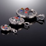 925 Silver Six-Syllable Mantra Rotating Seven Treasures Pendant